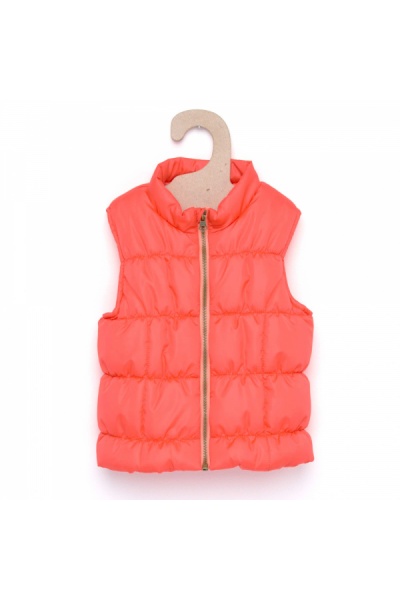 Теплая жилетка для девочки KIABI - Размір: 3-4 ГОДА - Цвет: коралл - Kiabi