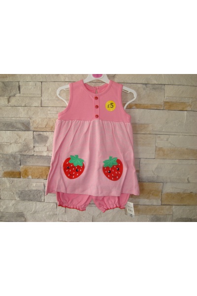 Майка и шорты для девочки - Размір: 86-92 - Цвет: розовый - George