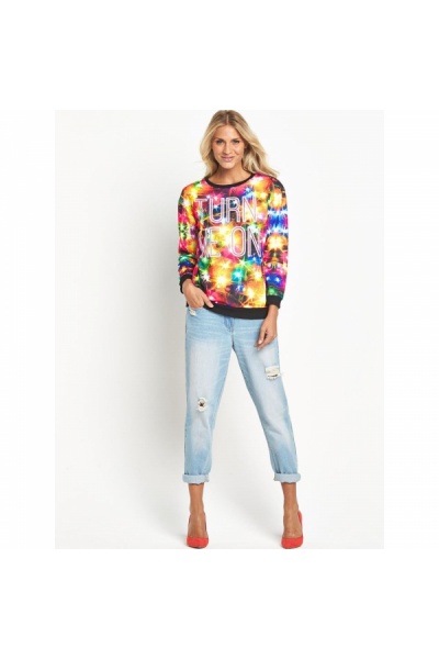 Свитшот женский Love Label - Размір: 36 - Цвет: черный - Love Label