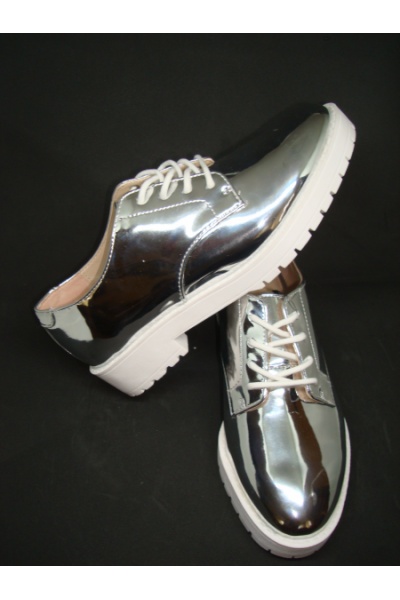 Туфли женские Bershka - Размір: 36 - Цвет: серебро - Бершка