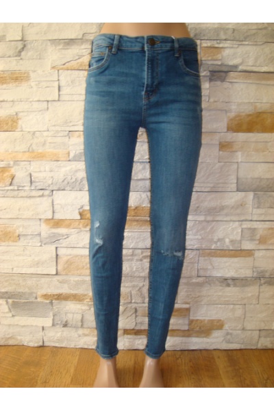 Модные женские джинсы от Бершка (Испания) - Размір: 40 - Цвет: джинс - Бершка