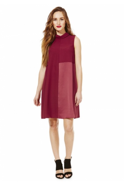 Платье женское F&F - Размір: 36 - Цвет: бордо - F&F