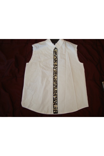 Нарядная женская блузка - Mango - Размір: S - Цвет: белый - Mango