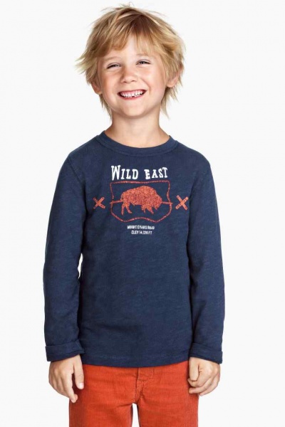 Реглан для мальчиков H&M - Размір: 98-104 - Цвет: синий - H&M