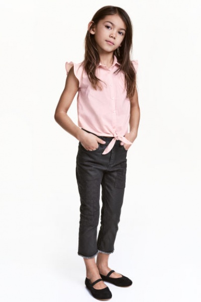 Джинсы для девочек H&M - Размір: 128 - Цвет: черный - H&M