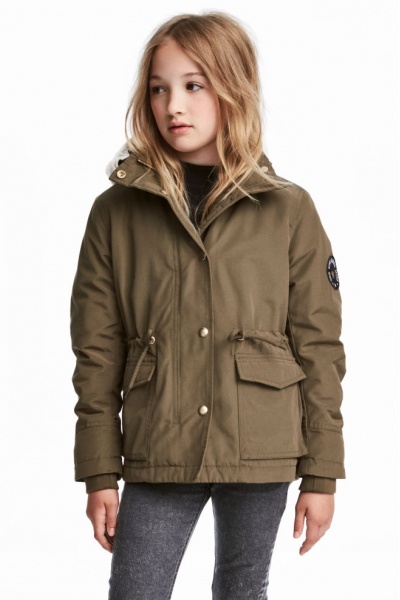 Куртка-парка для девочки-подростка от H&M - Размір: 164  см - Цвет: хаки - H&M