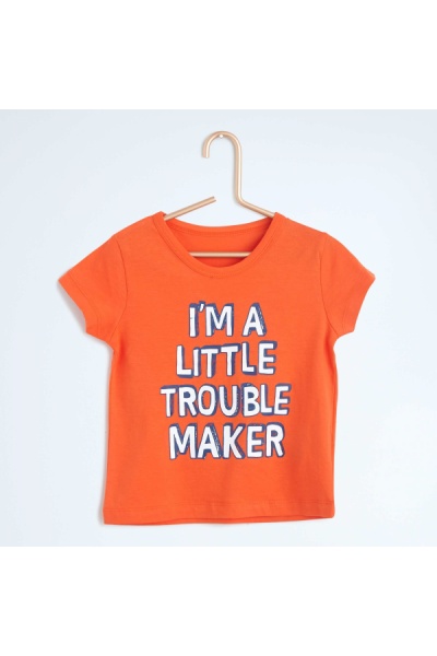 Футболка для мальчика Kiabi - Размір: 4-5 лет - Цвет: оранжевый - Kiabi