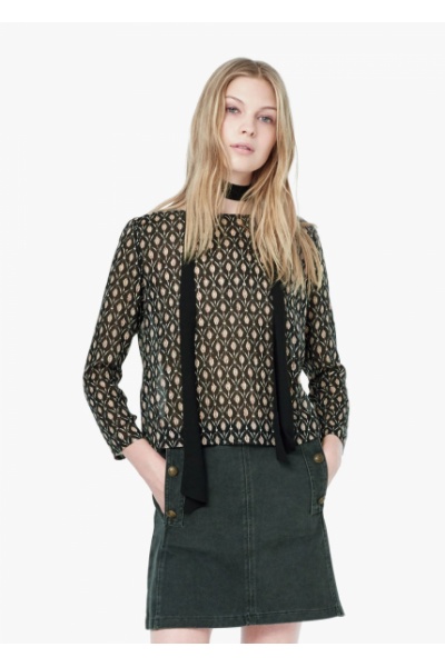 Блузка женская Mango - Размір: XS - Цвет: коричневый - Mango