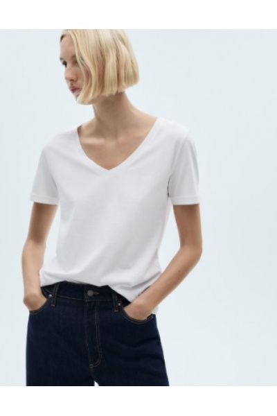 Футболки жіночі Mango Іспанія - Размір: S - Цвет: білий - Mango