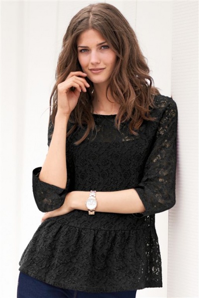 Блузка женская - Размір: 38 - Цвет: черный - Next