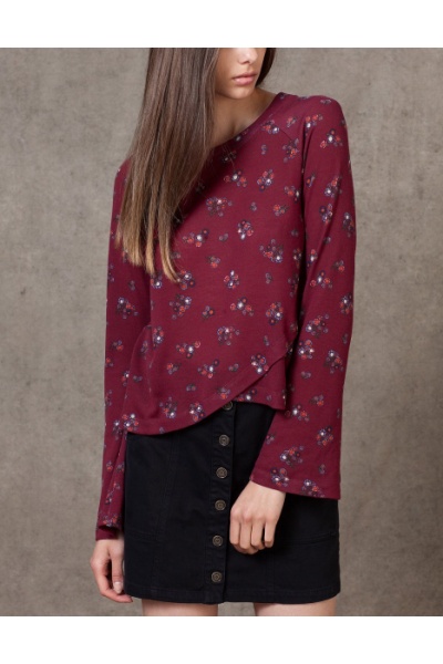 Блузка женская Stradivarius - Размір: S - Цвет: бордо - Страдивариус