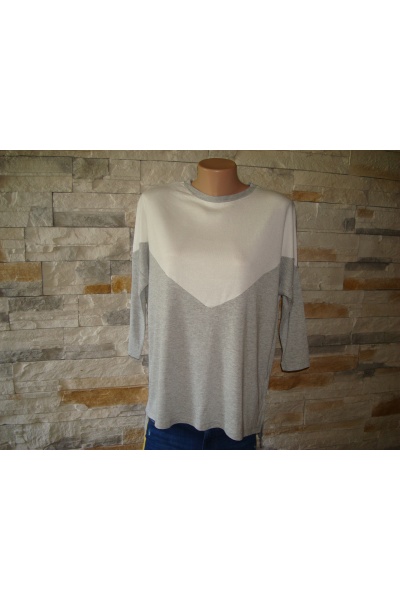 Стильная женская туника от Страдивариус (Испания) - Размір: S - Цвет: серый - Страдивариус