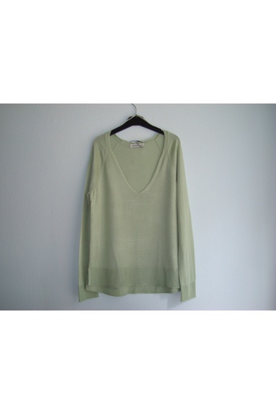 Женские легкие свитера от Страдивариус (Испания) - Размір: S - Цвет: пастельный зеленый - Страдивариус