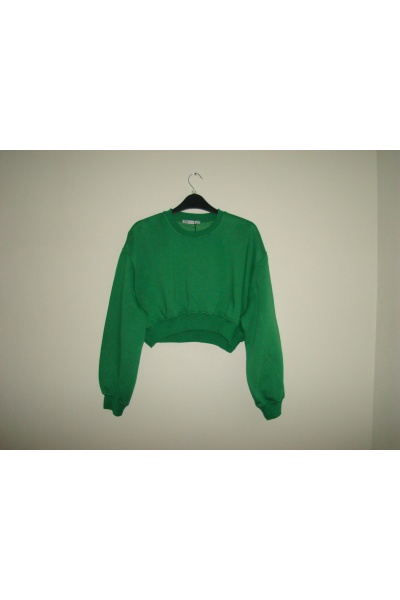 Світшот жіночий Zara Іспанія - Размір: S - Цвет: зелений - Зара