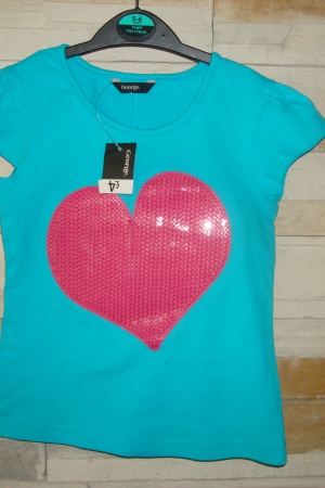 Яркая футболка для девочки - George - George AL0005-g-110-116