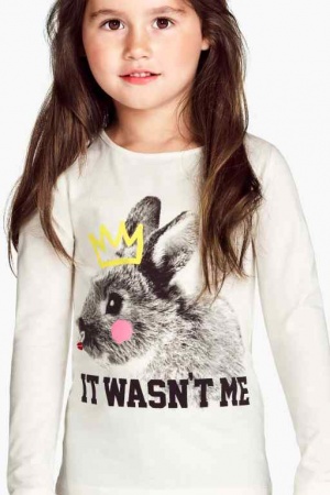 Реглан для девочек H&M - H&M HM0045-g-cl-122-128