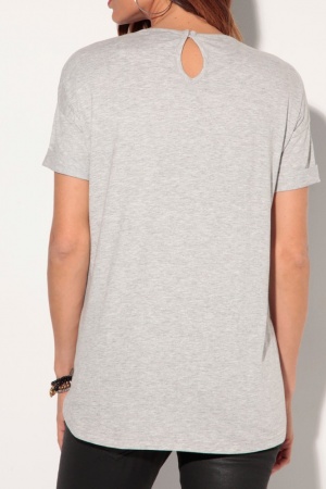 Серая женская футболка от Venca (Испания) - Venca MG0027-cl-S #2