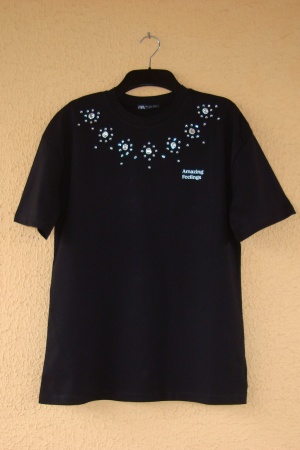 Нарядна жіноча футболка Zara Іспанія - Зара ZR1418-w-S